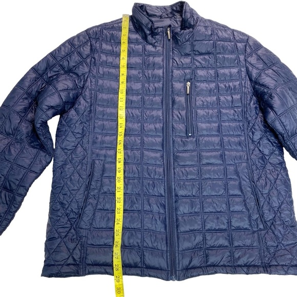 Rainforest Winter Quilted Puffer Jacket in Navy Blue Size XL - Picture 12 of 13